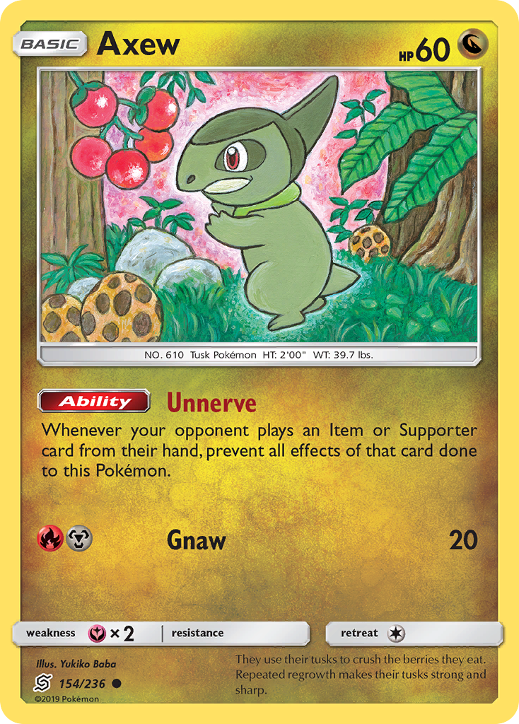 Axew (154/236) [Sun & Moon: Unified Minds] | Odin's Place