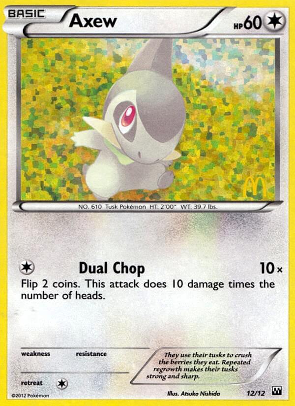 Axew (12/12) [McDonald's Promos: 2012 Collection] | Odin's Place