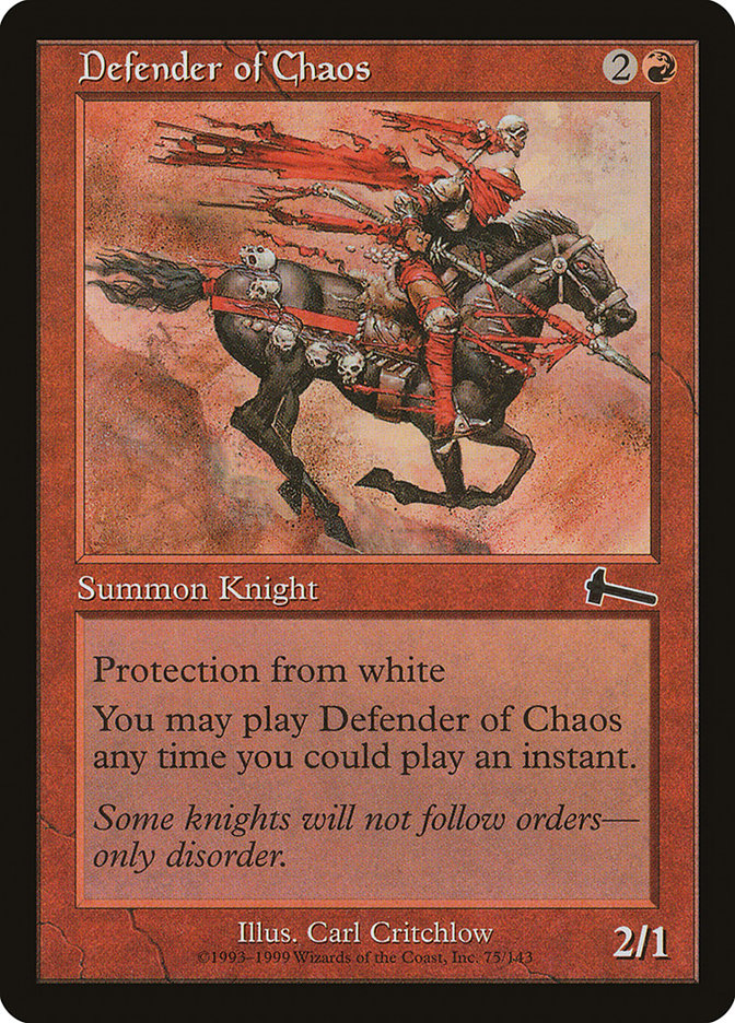 Defender of Chaos (75) [Urza's Legacy] | Odin's Place