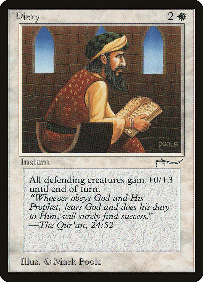 Piety (Light Mana Cost) [Arabian Nights] | Odin's Place