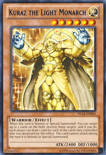 Kuraz the Light Monarch (Blue) [DL16-EN004] Rare | Odin's Place