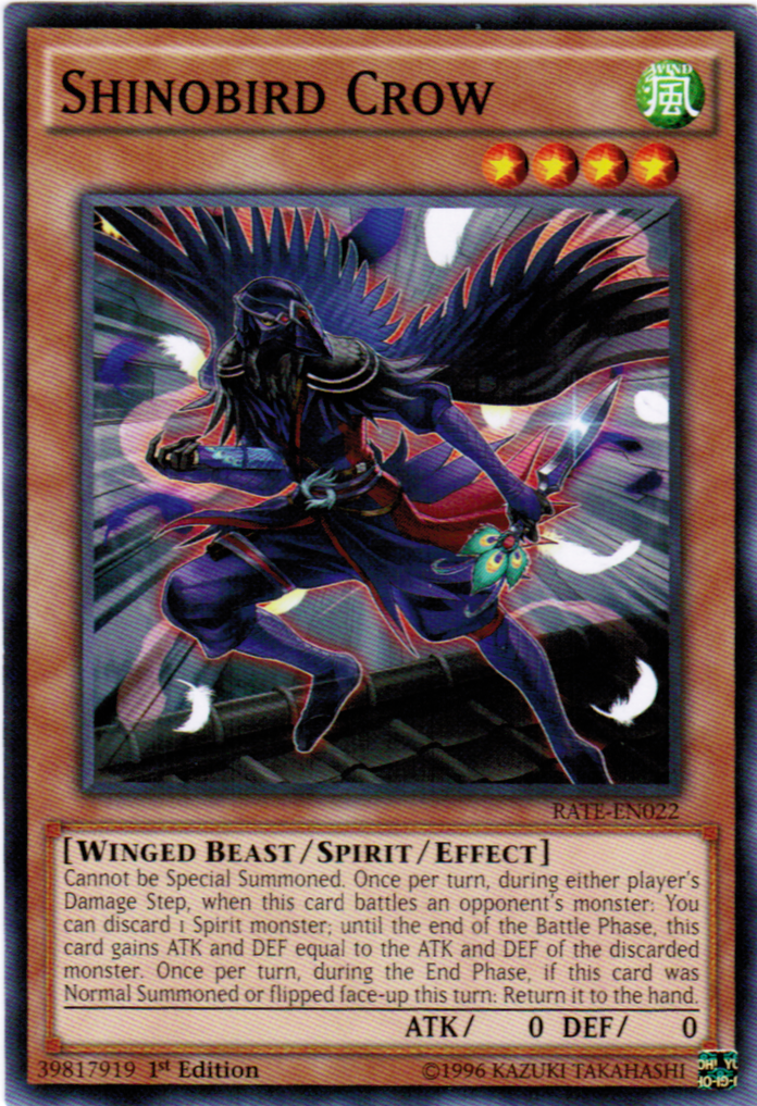 Shinobird Crow [RATE-EN022] Common | Odin's Place
