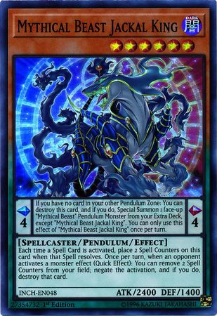 Mythical Beast Jackal King [INCH-EN048] Super Rare | Odin's Place