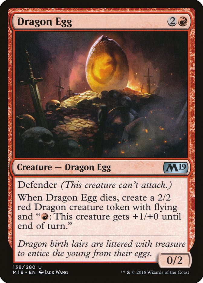 Dragon Egg (138) [Core Set 2019] | Odin's Place
