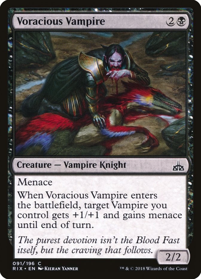 Voracious Vampire (91) [Rivals of Ixalan] | Odin's Place