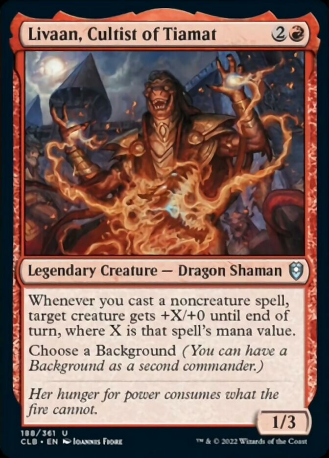 Livaan, Cultist of Tiamat [Commander Legends: Battle for Baldur's Gate] | Odin's Place
