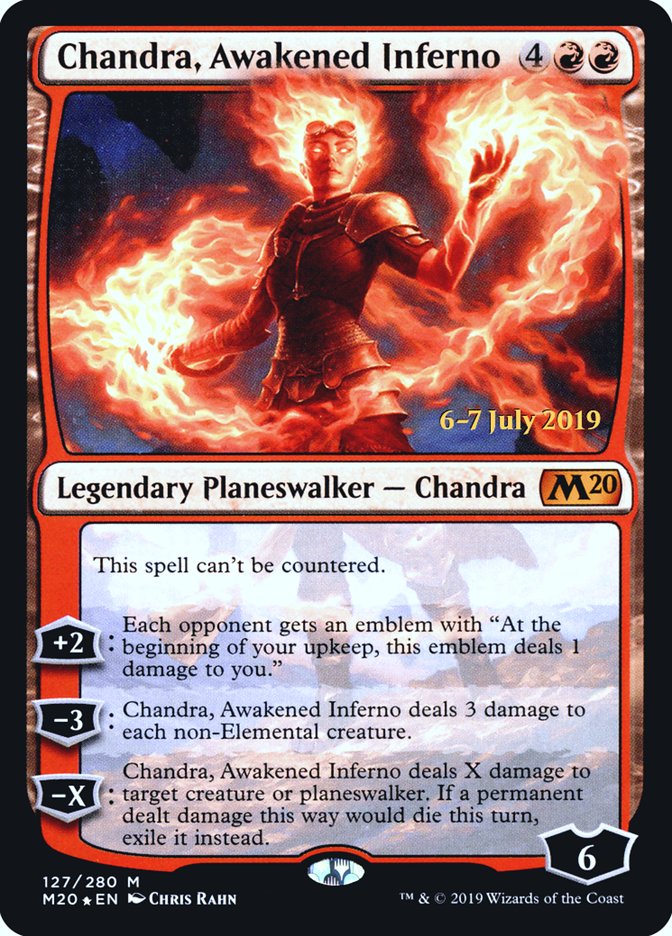 Chandra, Awakened Inferno [Core Set 2020 Prerelease Promos] | Odin's Place