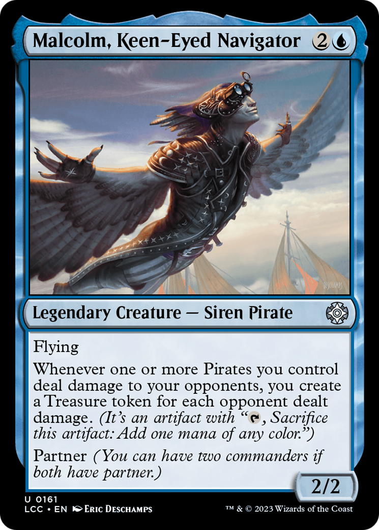 Malcolm, Keen-Eyed Navigator [The Lost Caverns of Ixalan Commander] | Odin's Place