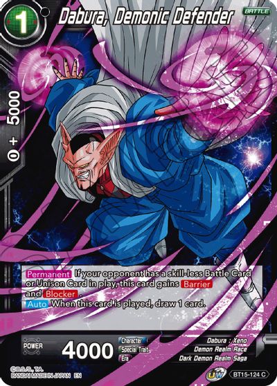 Dabura, Demonic Defender (BT15-124) [Saiyan Showdown] | Odin's Place