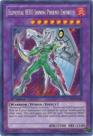 Elemental HERO Shining Phoenix Enforcer [LCGX-EN139] Secret Rare | Odin's Place