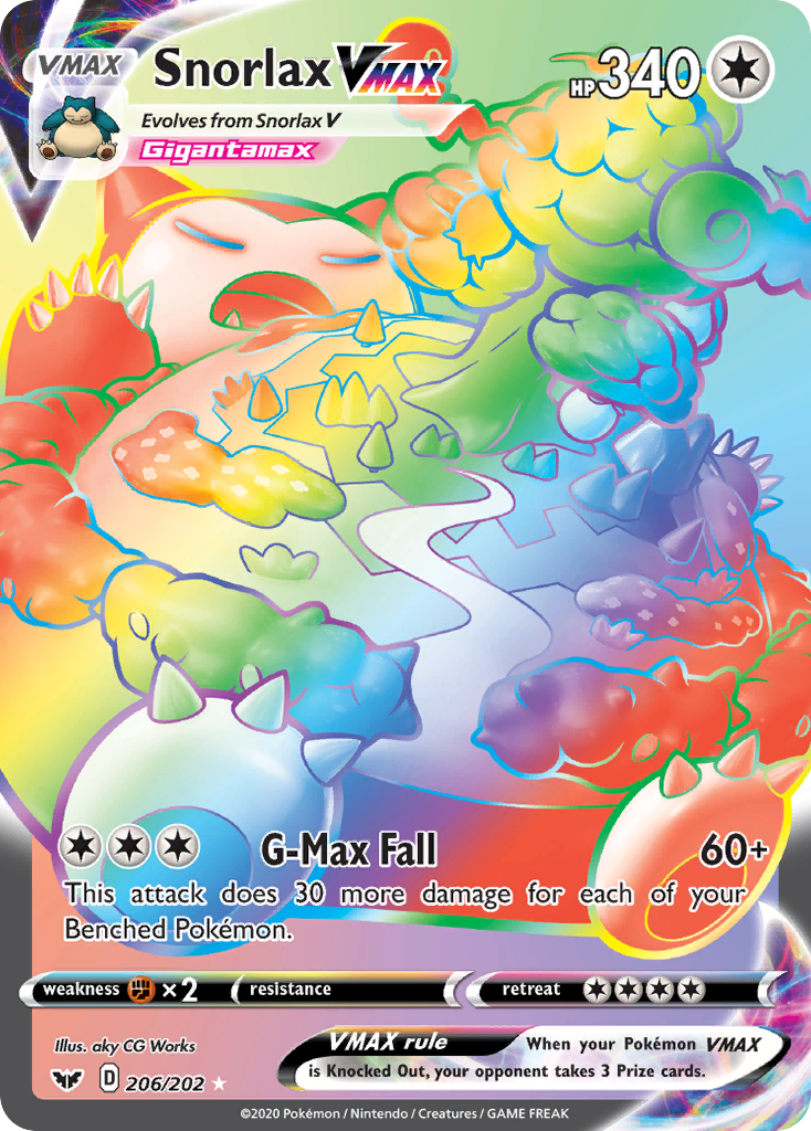 Snorlax VMAX (206/202) [Sword & Shield: Base Set] | Odin's Place