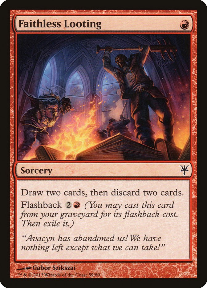 Faithless Looting (59) [Duel Decks: Sorin vs. Tibalt] | Odin's Place