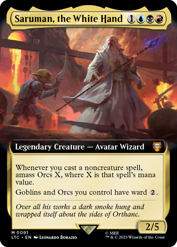 Saruman, the White Hand (Extended Art) [The Lord of the Rings: Tales of Middle-Earth Commander] | Odin's Place