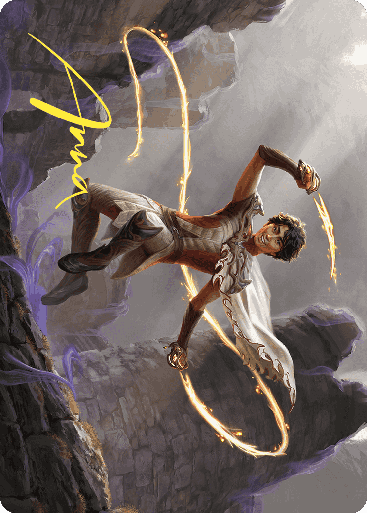 Kellan, the Fae-Blooded Art Card (Gold-Stamped Signature) [Wilds of Eldraine Art Series] | Odin's Place