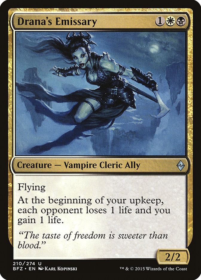 Drana's Emissary (210) [Battle for Zendikar] | Odin's Place