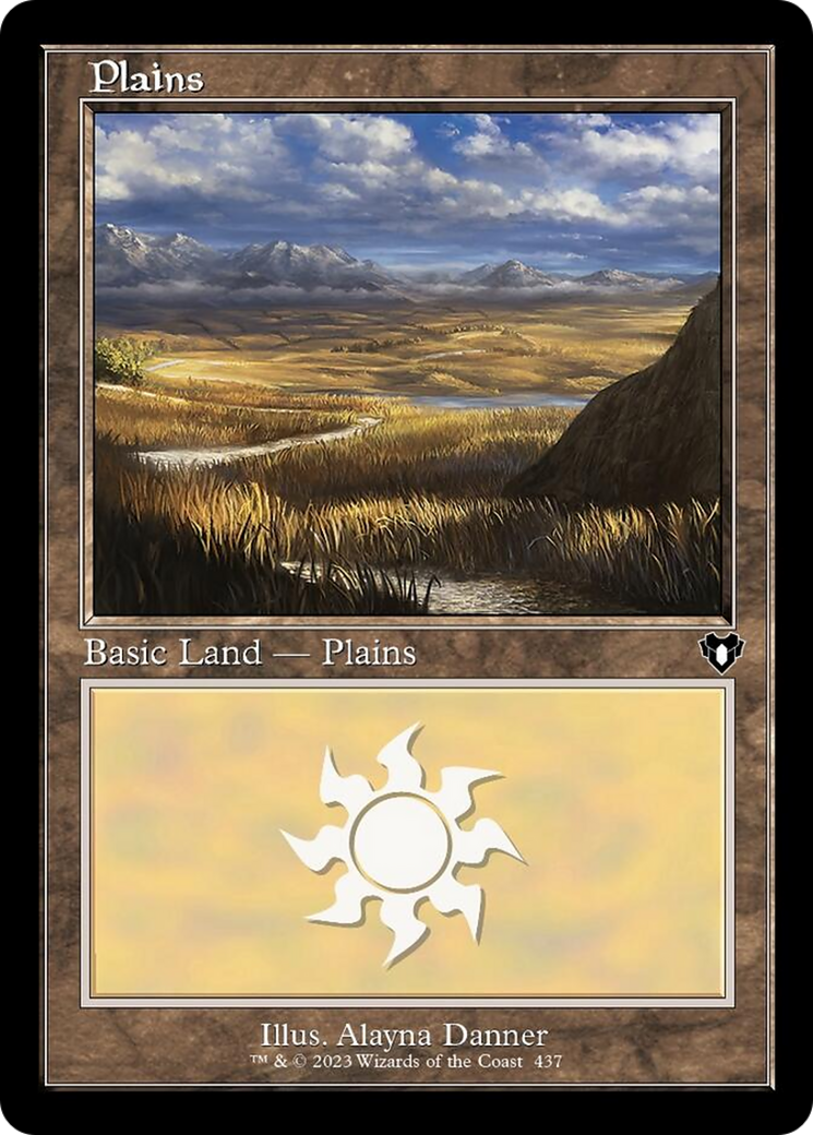 Plains (437) (Retro) [Commander Masters] | Odin's Place