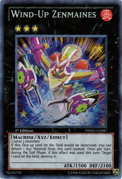 Wind-Up Zenmaines [PHSW-EN087] Secret Rare | Odin's Place