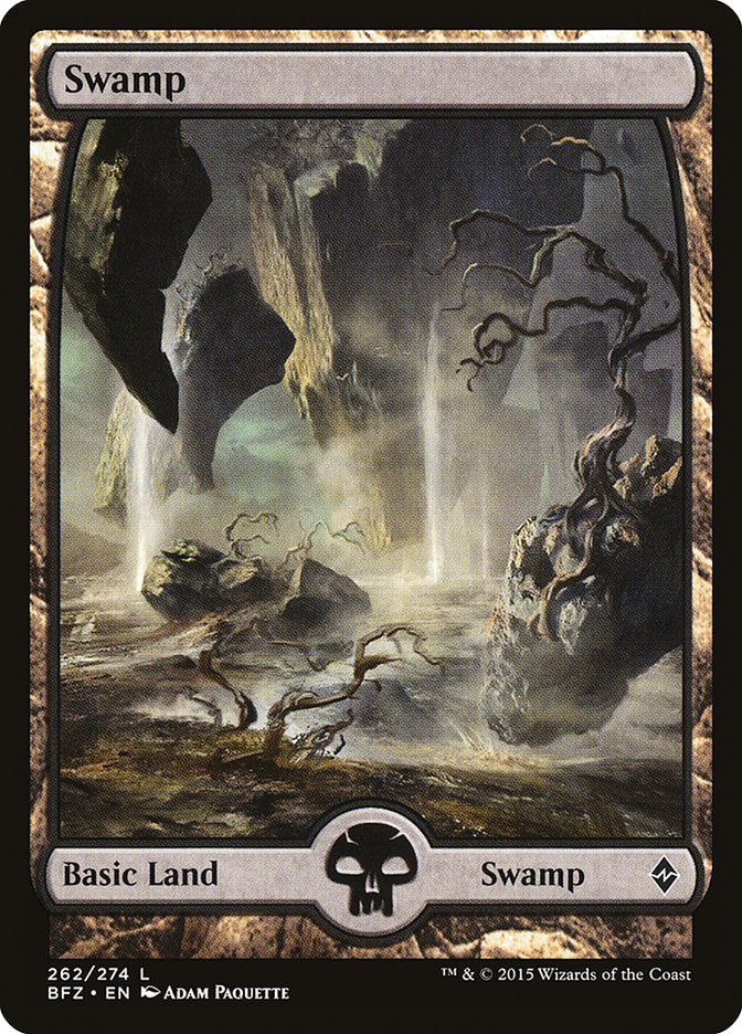 Swamp (262) (Full Art) [Battle for Zendikar] | Odin's Place