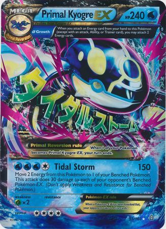 Primal Kyogre EX (55/160) (Jumbo Card) [XY: Primal Clash] | Odin's Place