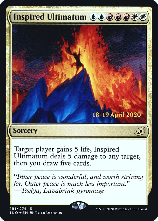 Inspired Ultimatum [Ikoria: Lair of Behemoths Prerelease Promos] | Odin's Place
