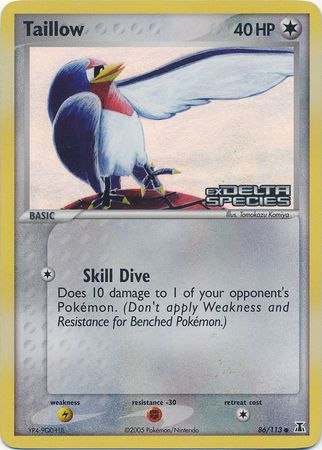 Taillow (86/113) (Stamped) [EX: Delta Species] | Odin's Place