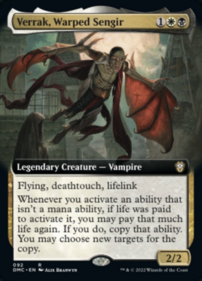 Verrak, Warped Sengir (Extended Art) [Dominaria United Commander] | Odin's Place