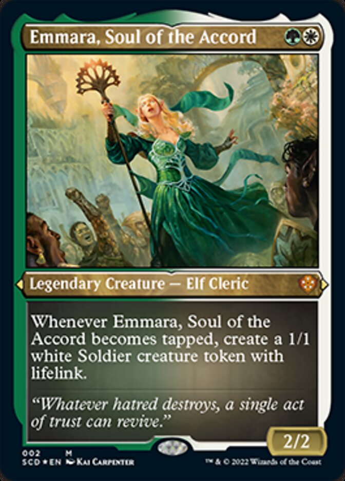 Emmara, Soul of the Accord (Foil Etched) [Starter Commander Decks] | Odin's Place