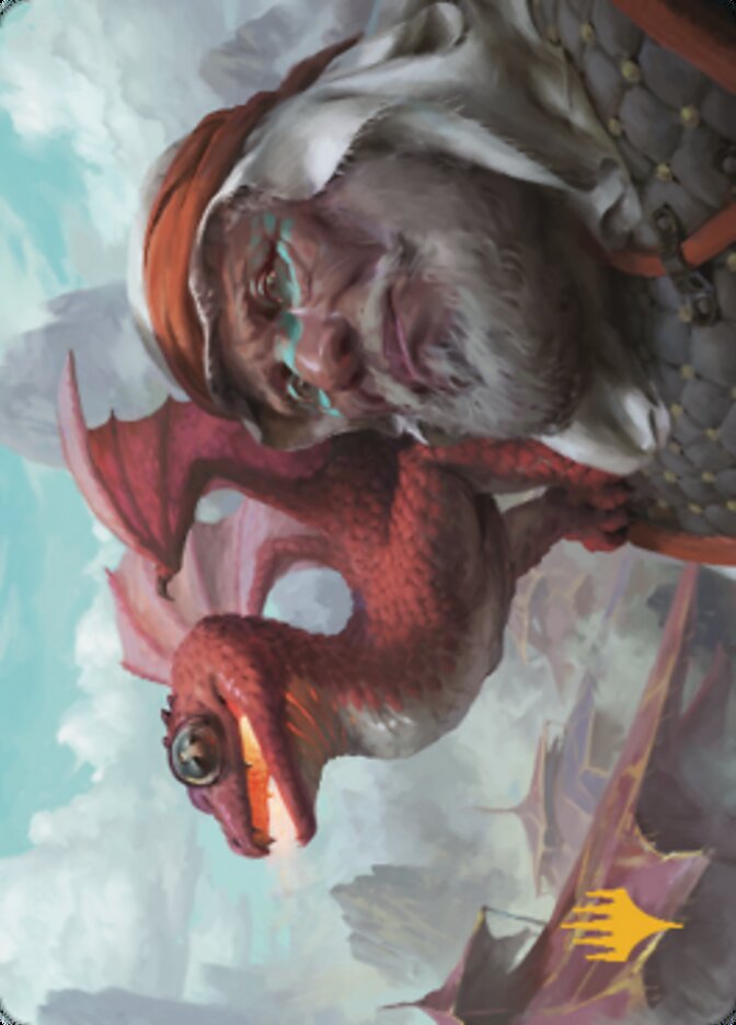 Dragon Whelp Art Card (Gold-Stamped Signature) [Dominaria United Art Series] | Odin's Place