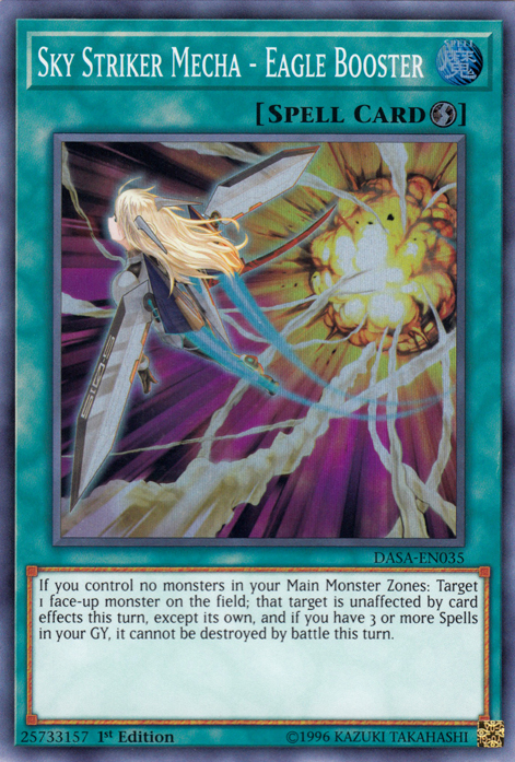 Sky Striker Mecha - Eagle Booster [DASA-EN035] Super Rare | Odin's Place