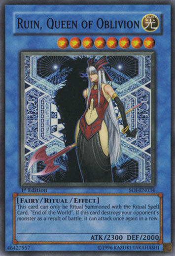 Ruin, Queen of Oblivion [SOI-EN034] Super Rare | Odin's Place