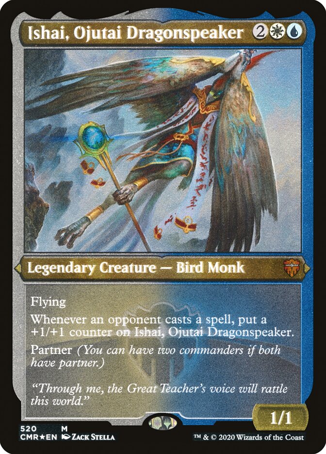 Ishai, Ojutai Dragonspeaker (Etched) [Commander Legends] | Odin's Place