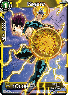 Vegeta (BT14-102) (BT14-102) [Cross Spirits] | Odin's Place