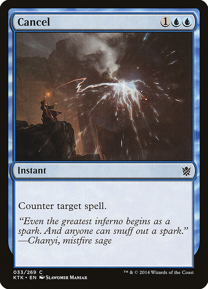 Cancel (33) [Khans of Tarkir] | Odin's Place