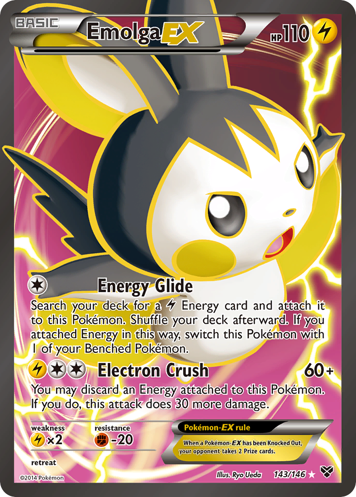 Emolga EX (143/146) [XY: Base Set] | Odin's Place