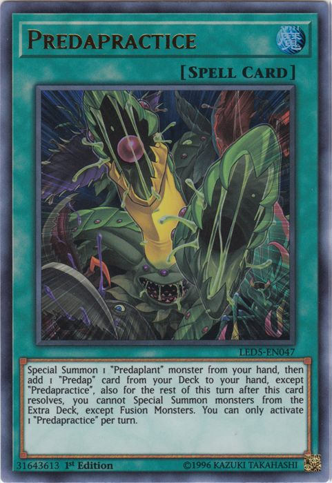 Predapractice [LED5-EN047] Ultra Rare | Odin's Place