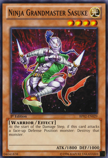 Ninja Grandmaster Sasuke [BP02-EN029] Mosaic Rare | Odin's Place