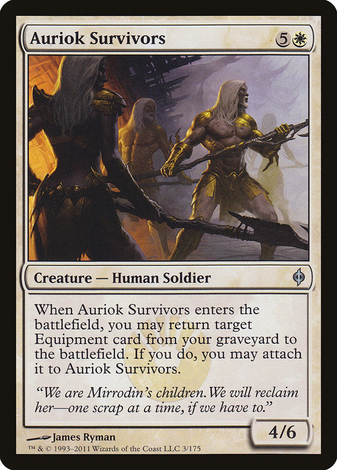 Auriok Survivors (3) [New Phyrexia] | Odin's Place