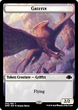 Griffin Token [Dominaria Remastered Tokens] | Odin's Place