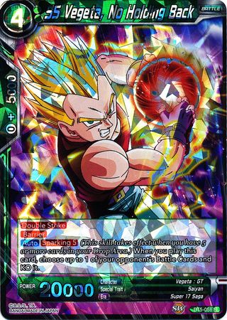 SS Vegeta, No Holding Back (BT5-058) [Miraculous Revival] | Odin's Place