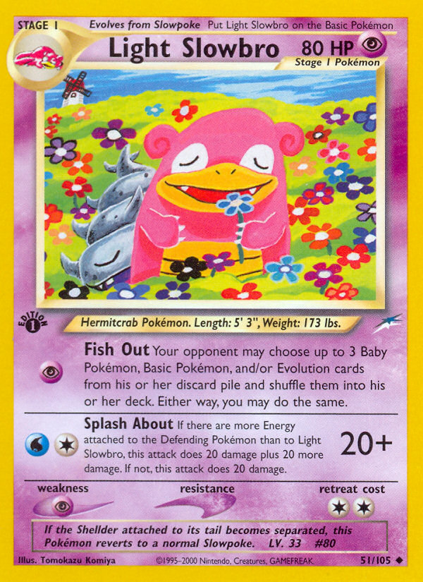 Light Slowbro (51/105) [Neo Destiny 1st Edition] | Odin's Place
