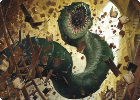 Bookwurm Art Card [Strixhaven: School of Mages Art Series] | Odin's Place