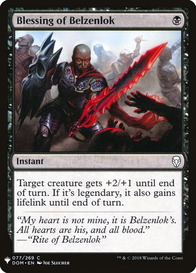 Blessing of Belzenlok [Mystery Booster] | Odin's Place