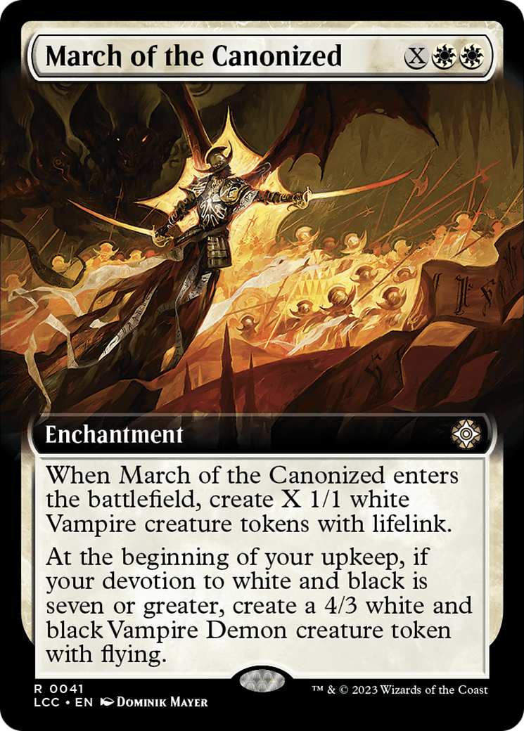 March of the Canonized (Extended Art) [The Lost Caverns of Ixalan Commander] | Odin's Place