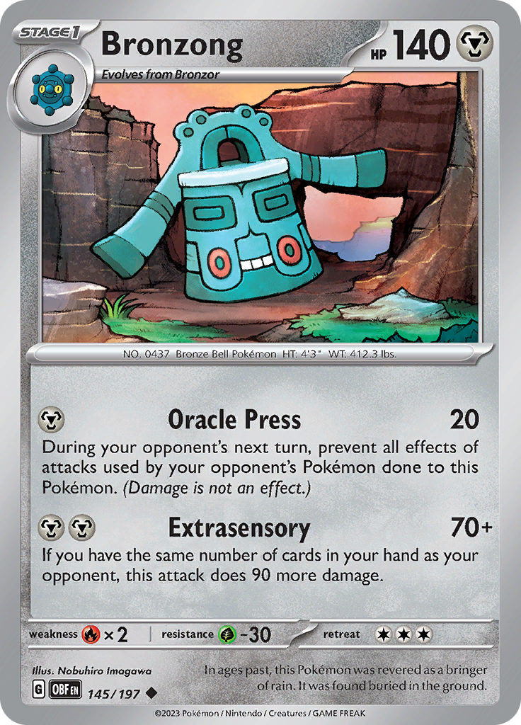 Bronzong (145/197) [Scarlet & Violet: Obsidian Flames] | Odin's Place