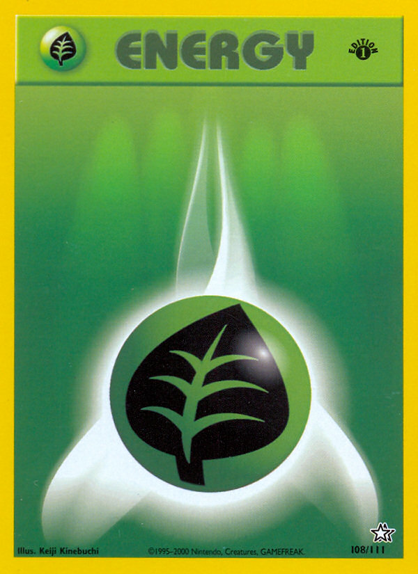 Grass Energy (108/111) [Neo Genesis 1st Edition] | Odin's Place
