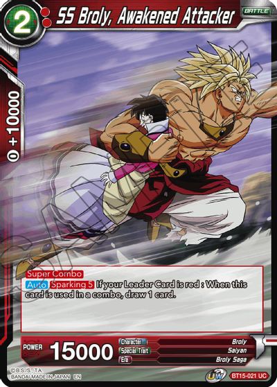SS Broly, Awakened Attacker (BT15-021) [Saiyan Showdown] | Odin's Place