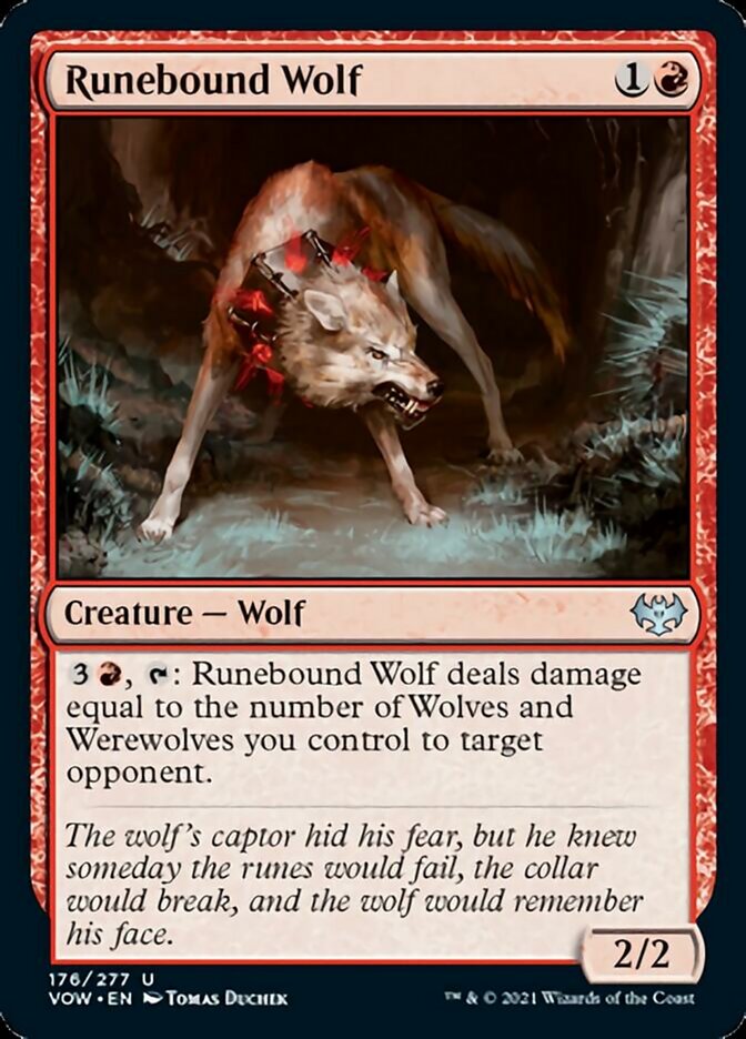 Runebound Wolf [Innistrad: Crimson Vow] | Odin's Place