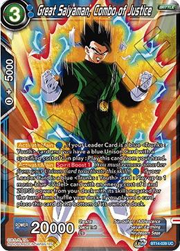 Great Saiyaman, Combo of Justice (BT14-039) [Cross Spirits] | Odin's Place