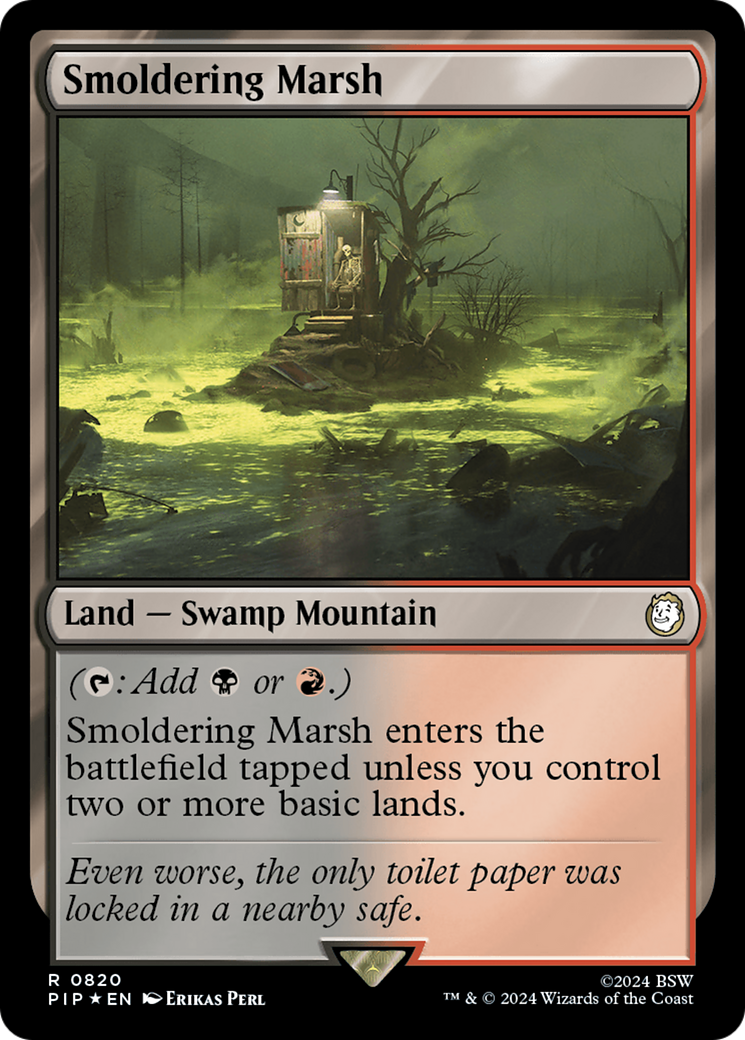 Smoldering Marsh (Surge Foil) [Fallout] | Odin's Place