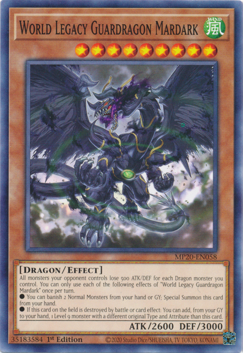 World Legacy Guardragon Mardark [MP20-EN058] Common | Odin's Place